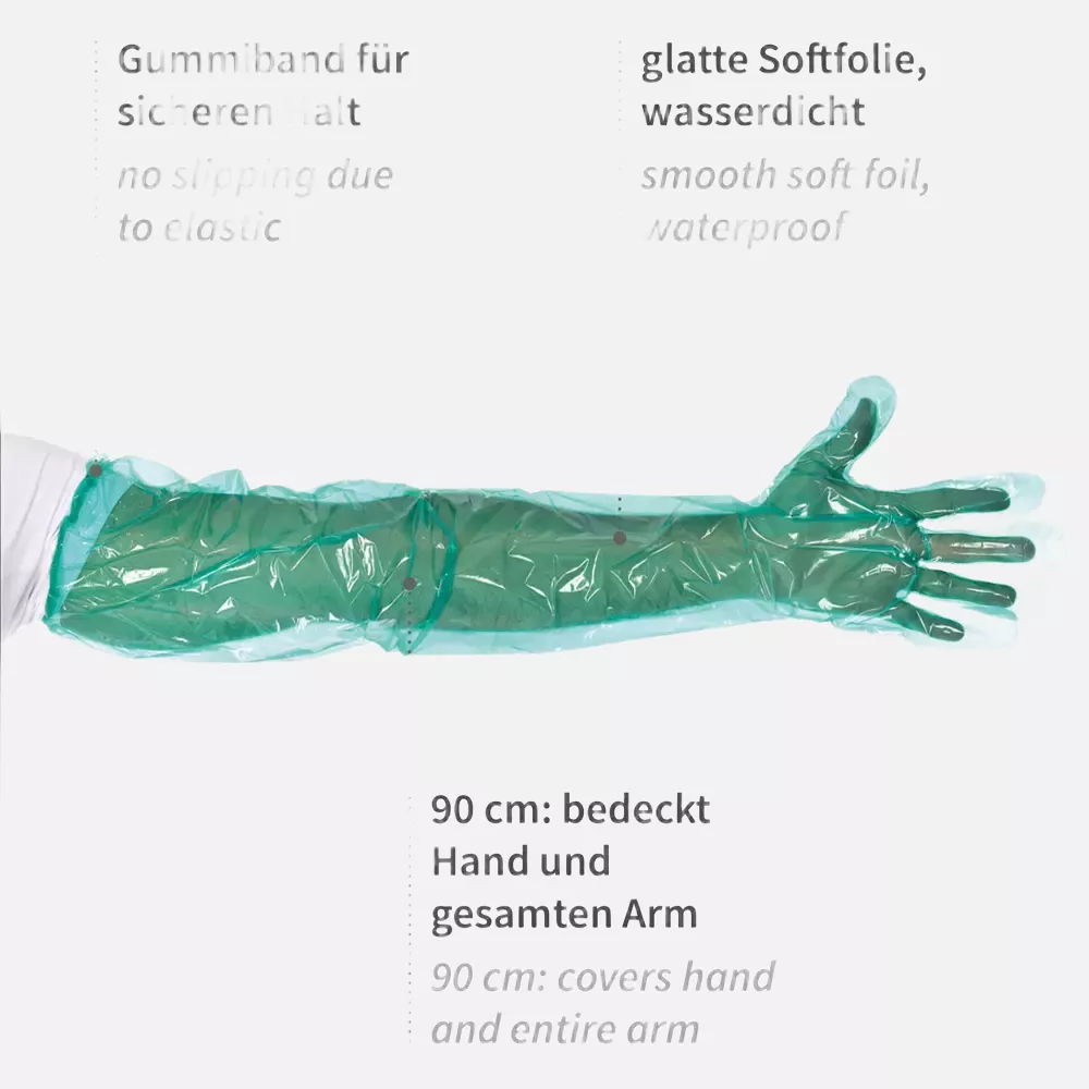 HygoStar 2621, Softline Long Plus LDPE Gloves, Green, image 5