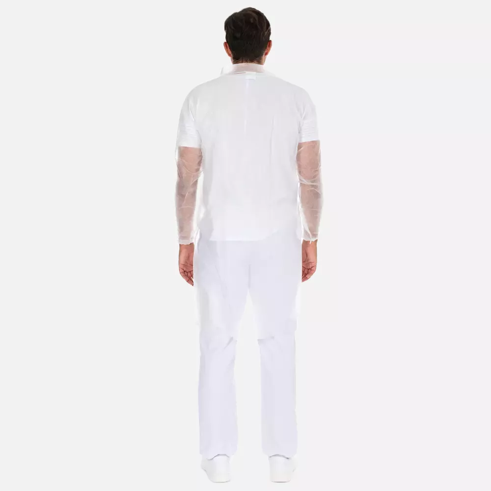 HygoNorm 27429P, Light Visitor Gowns with Push Buttons, PP, XXXL, White, image 3