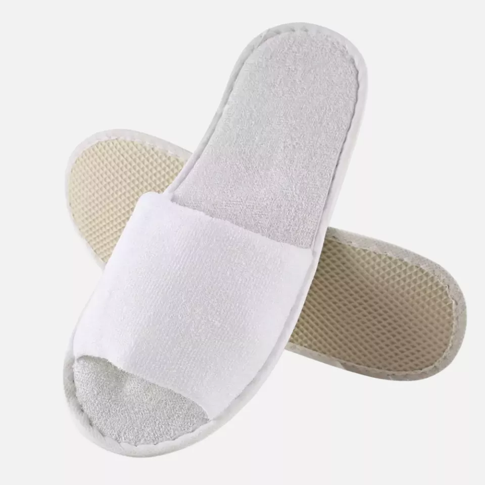 HygoNorm 555100, Classic Polyester Slippers, Open, White, image 3, gallery thumbnail