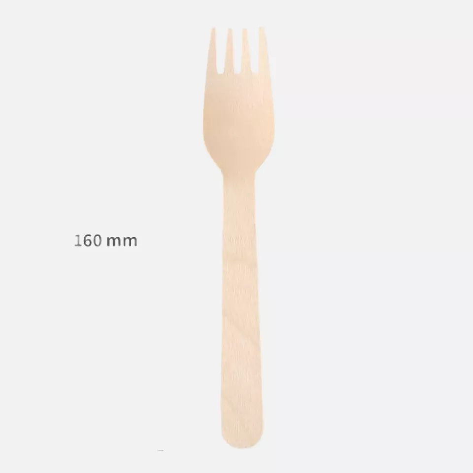 NATUREStar 388562, Organic Wood Forks, 160 mm, FSC® 100%, Wax Coated, image 3, gallery thumbnail