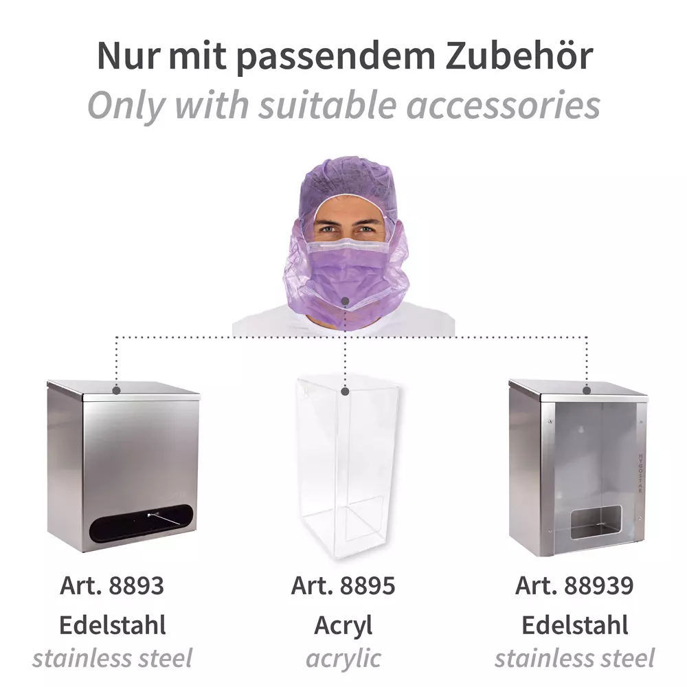 HygoStar 13203, PP Astro Caps with 2-Ply Face Mask, Purple, image 6