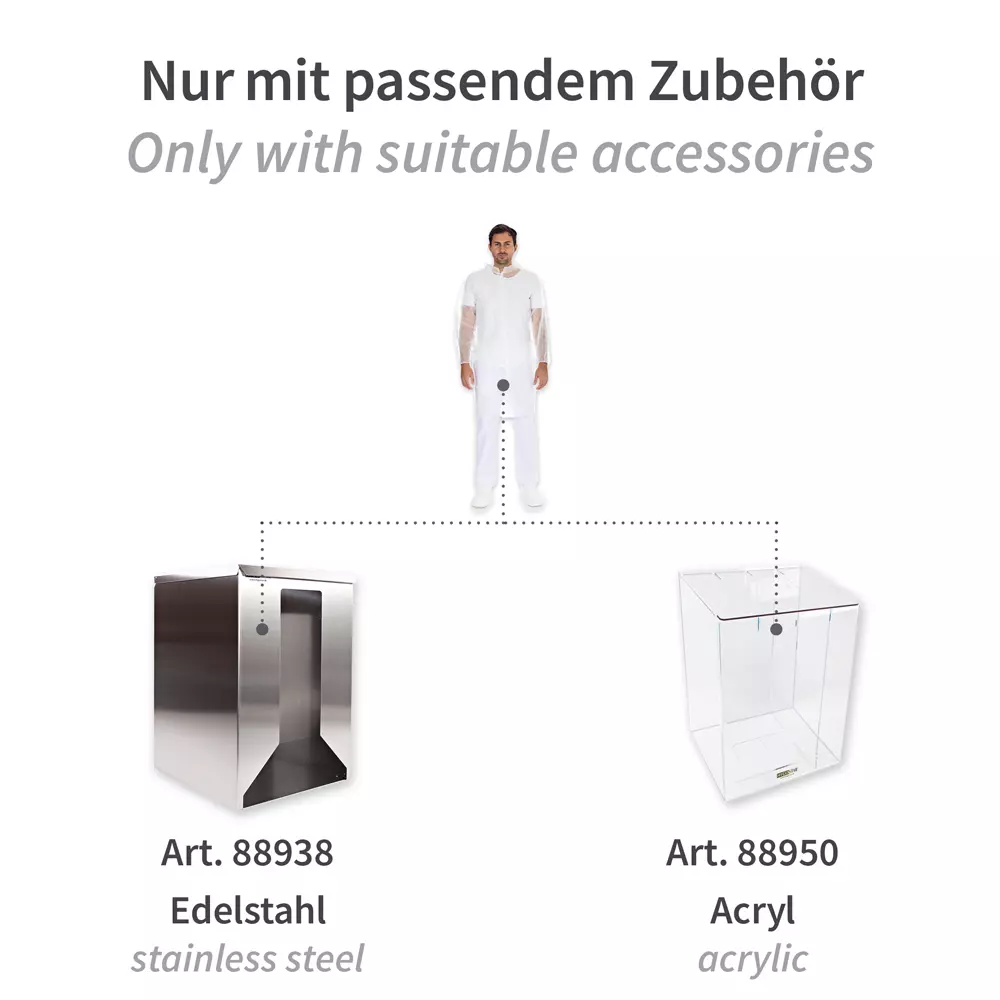 HygoNorm 27419, Light PP Visitor Gowns, Push Buttons, image 6