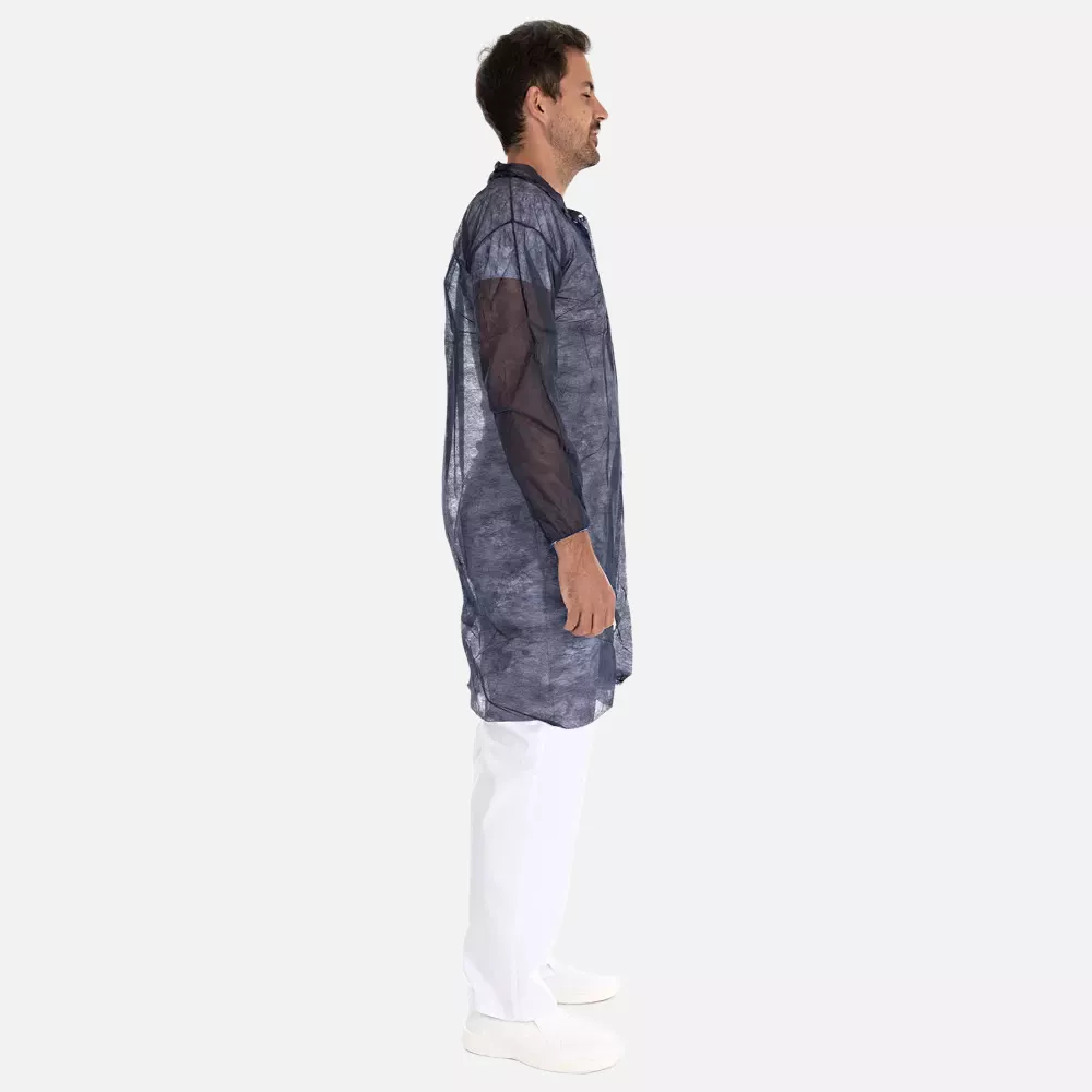 HygoNorm 274796, Eco PP Besucherkittel mit Druckknöpfen, XXXXL, Blau, image 3