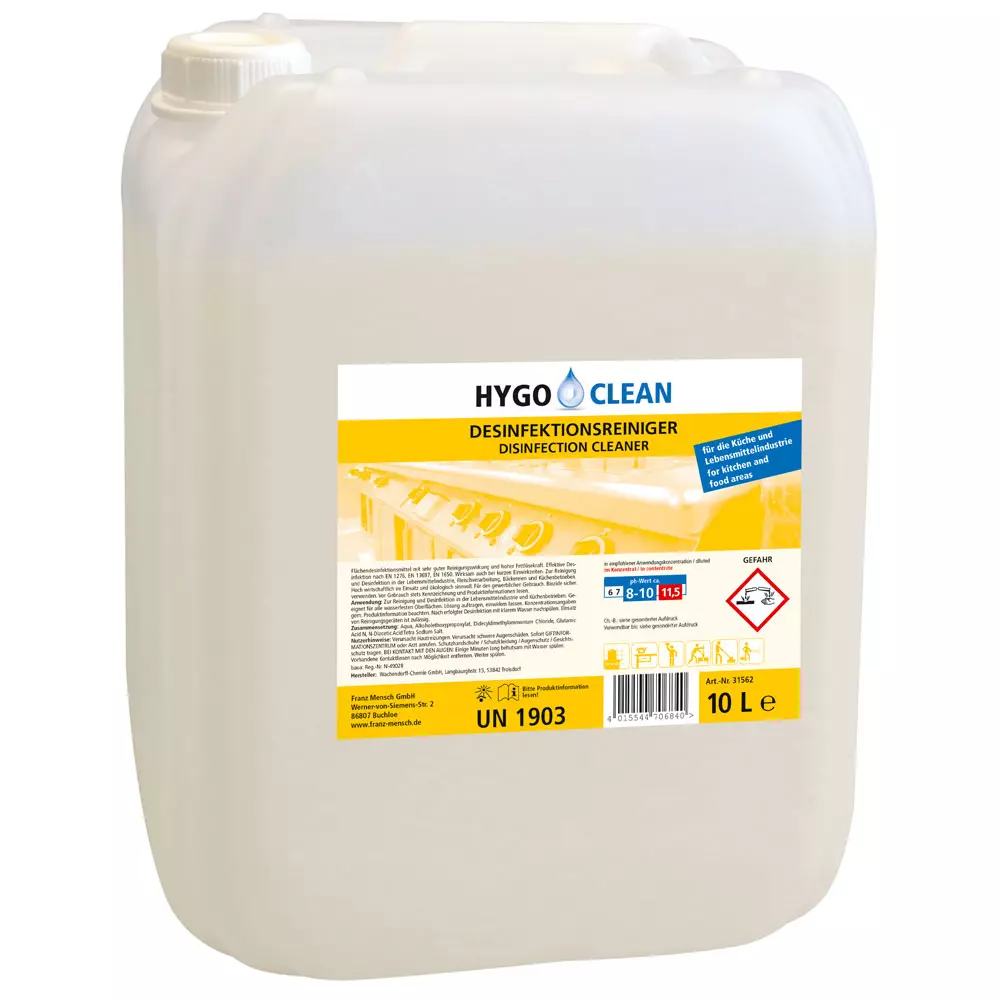 HygoClean 31562, Combined Disinfectant Cleaner, 10 l, image 1