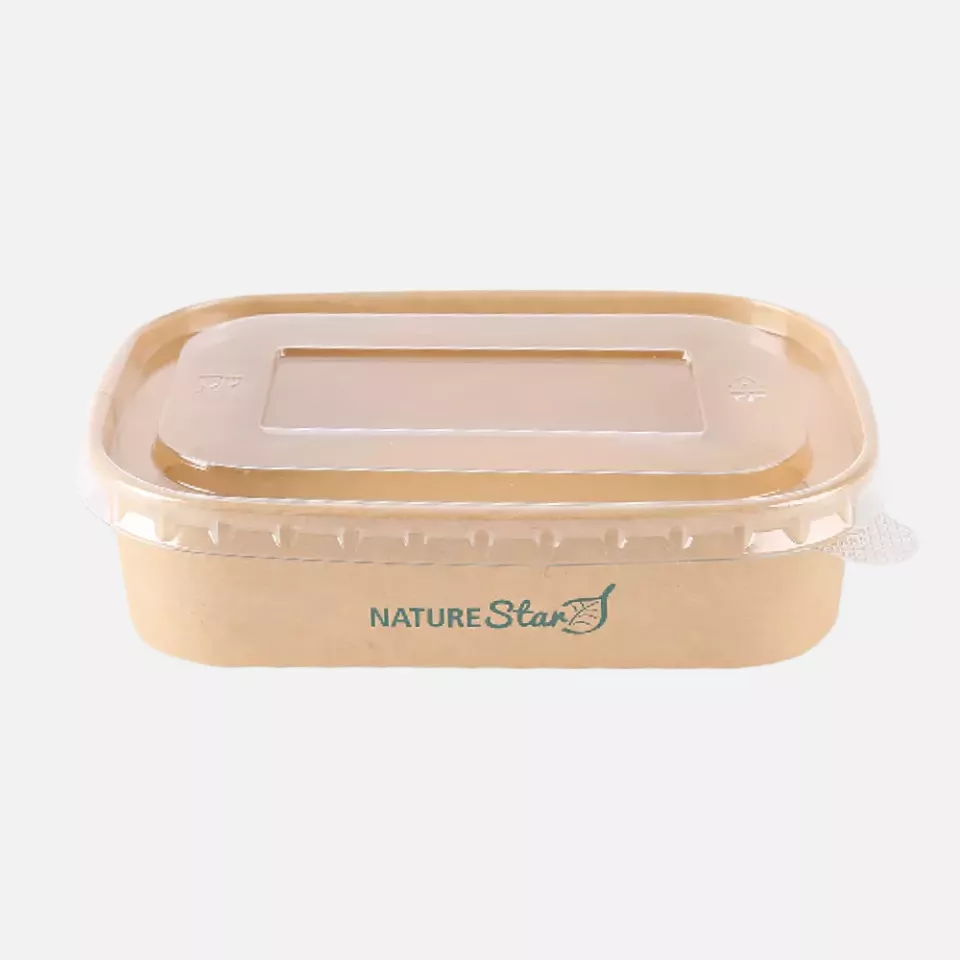 NATUREStar 417450, Organic Takeaway Kraft Paper/PE Trays, 500 ml, 172 x 120 x 41 mm, FSC®-mix, image 5, gallery thumbnail