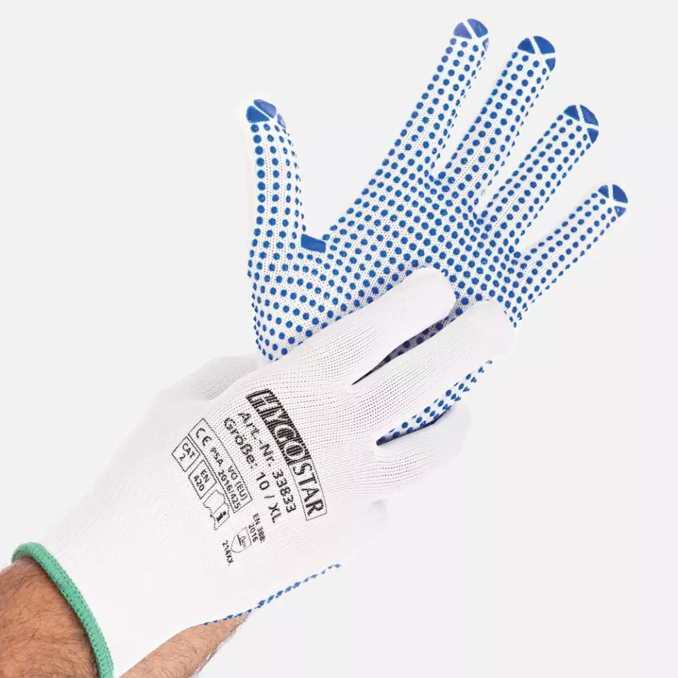 HygoStar 33833, Structa Middle Knit Gloves, Nylon/Cotton, image 1, gallery thumbnail