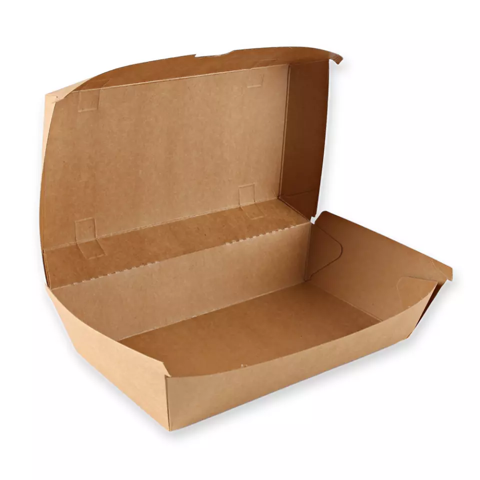NATUREStar 416421, Club Organic Sandwich Boxes, 207 x 107 x 79 mm, Kraft Paper/PLA, image 3, gallery thumbnail