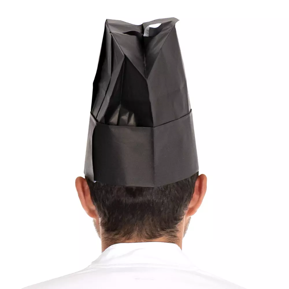 HygoStar 09803, Excellent Paper Chef's Hats, 22 cm, Black, image 4