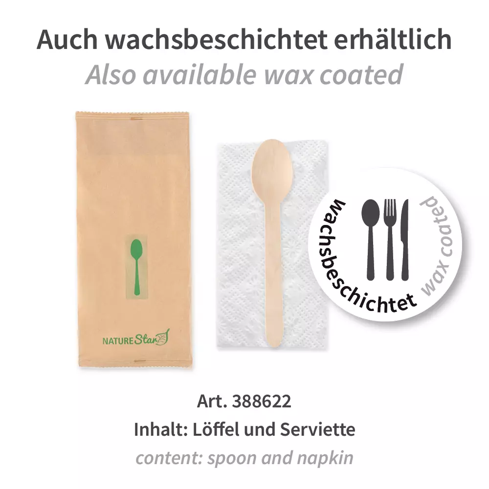 NATUREStar 388602, Spoon Wood Cutlery Sets, Organic, FSC® 100%, image 5