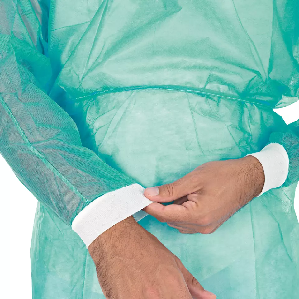 HygoNorm 277166, Eco PP Gowns with Knitted Cuffs, image 6, gallery thumbnail