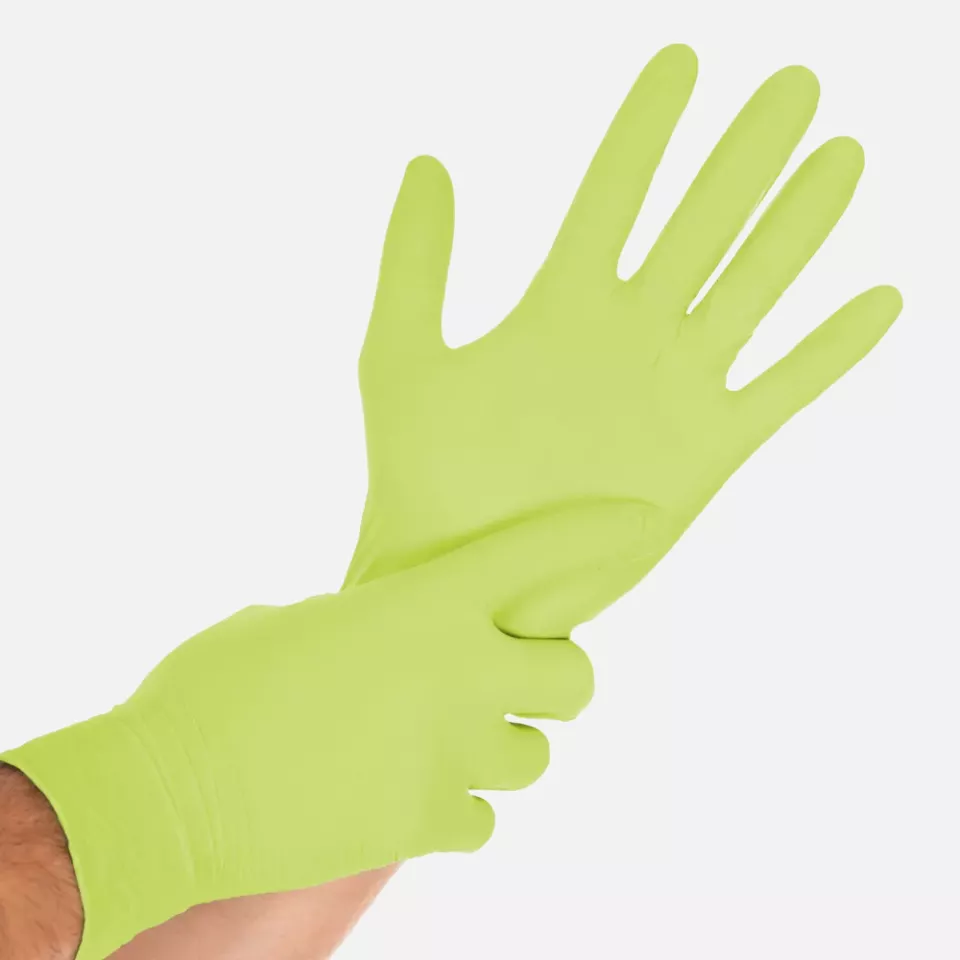 HygoStar 270773, Safe Light Nitrile Gloves, Powder-Free, image 1, gallery thumbnail