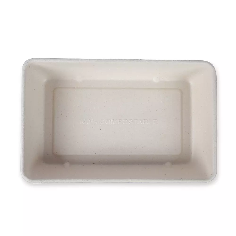 NATUREStar 411455, Classico Organic Bagasse Trays, 230 x 156 x 45 mm, 1200 ml, image 4