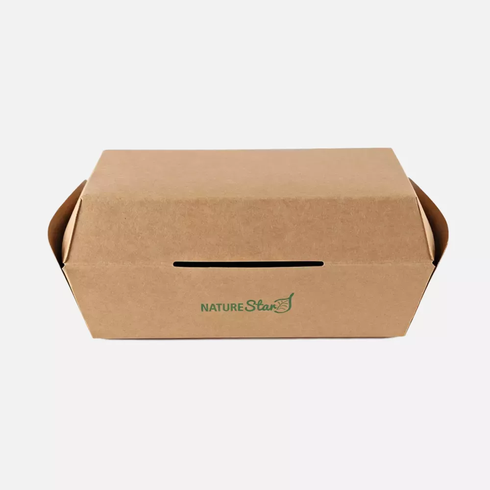 NATUREStar 416418, Club Sandwich Boxes, 177 x 91 x 85 mm, Kraft Paper/PLA, Organic, image 3