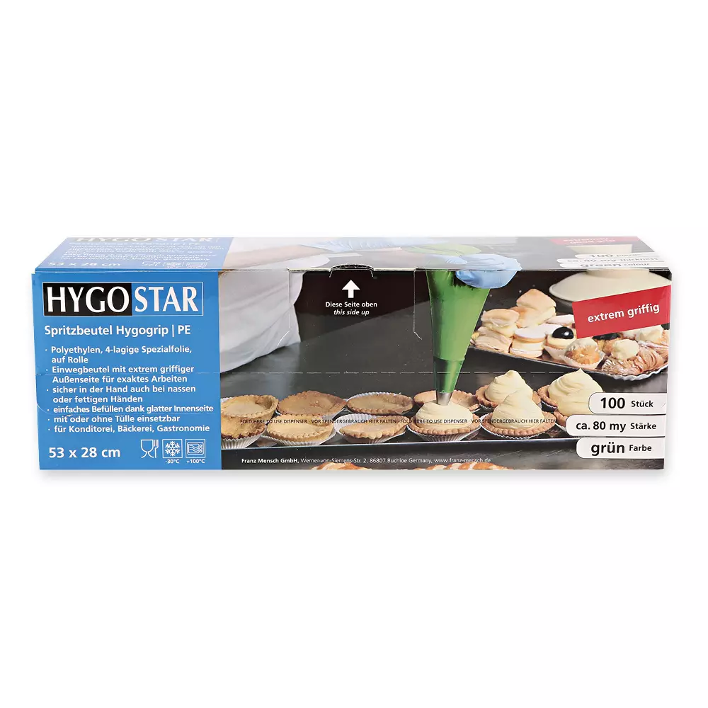 HygoStar 32227, Hygogrip PE Pastry Tubes, 46 x 26 cm, Green, image 2
