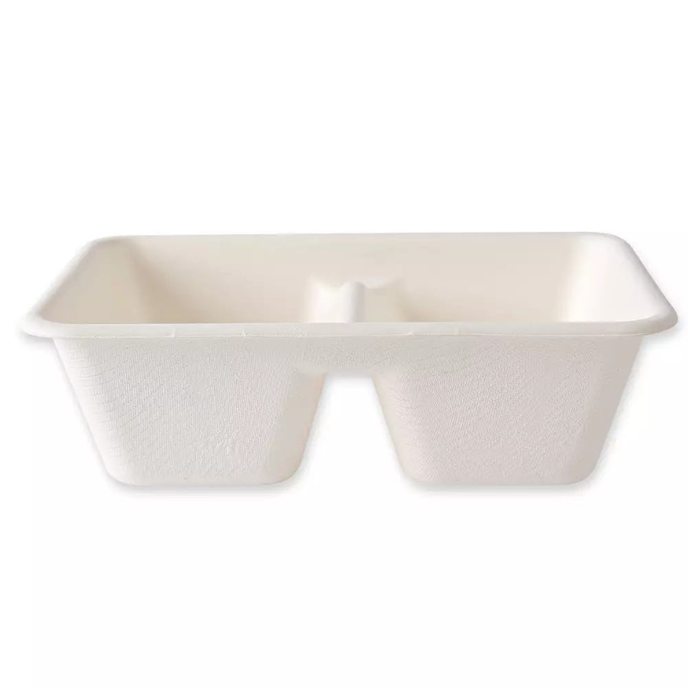 NATUREStar 41153, Organic Trays, 2 Compartments, Bagasse, 180 x 122 x 53 mm, 630 ml, image 2