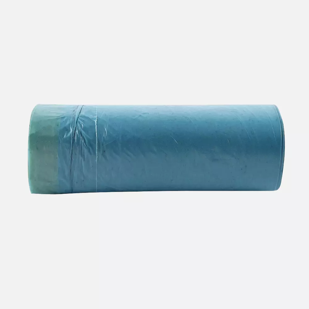 HygoClean 32454, Eco Drawstring LDPE Garbage Bags, 60 l, Blue, Roll, image 3