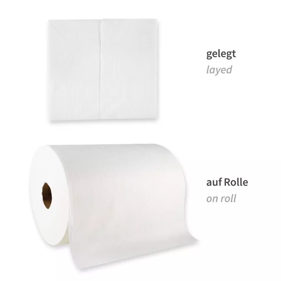 HygoClean 3170, Hygotex Viscose Cleaning Cloths, Roll, White, image 3, gallery thumbnail