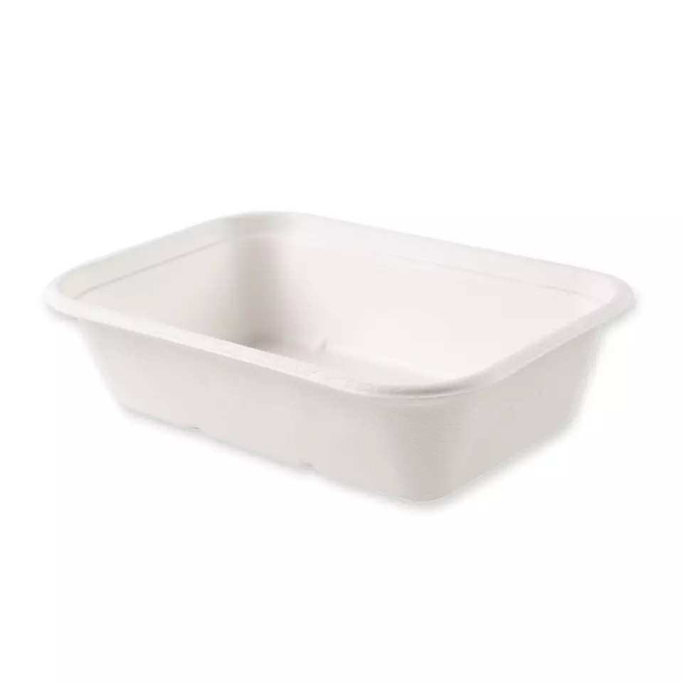 NATUREStar 41172, Puro Organic Bagasse Trays, 212 x 140 x 55 mm, 1000 ml, image 1, gallery thumbnail
