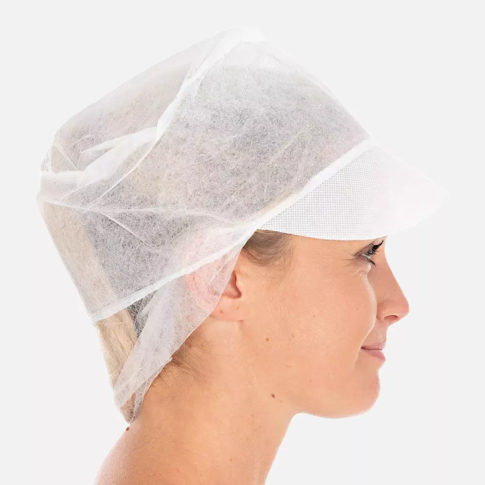 HygoNorm 128899, Eco Peaked Snood Caps, ø 31 cm, White, PP, image 2