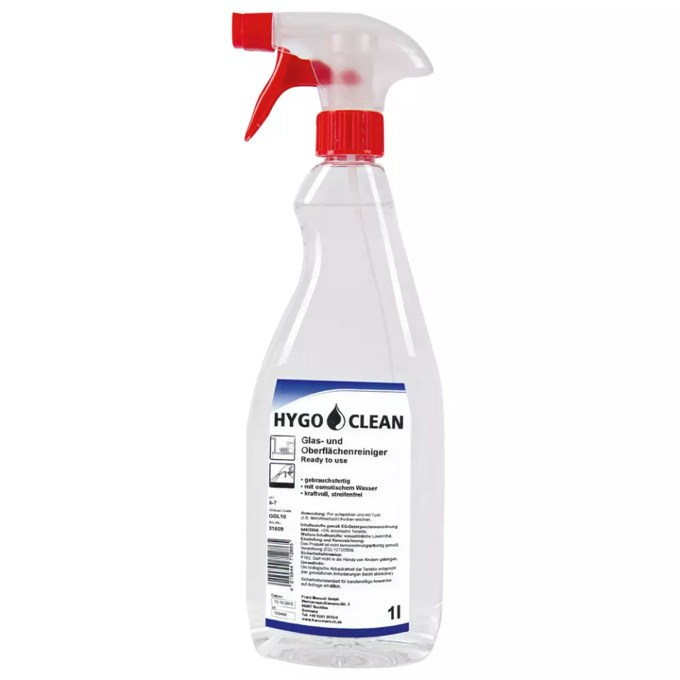 HygoClean 31609, Glass and Surface Cleaner, Ready to Use, image 1, gallery thumbnail