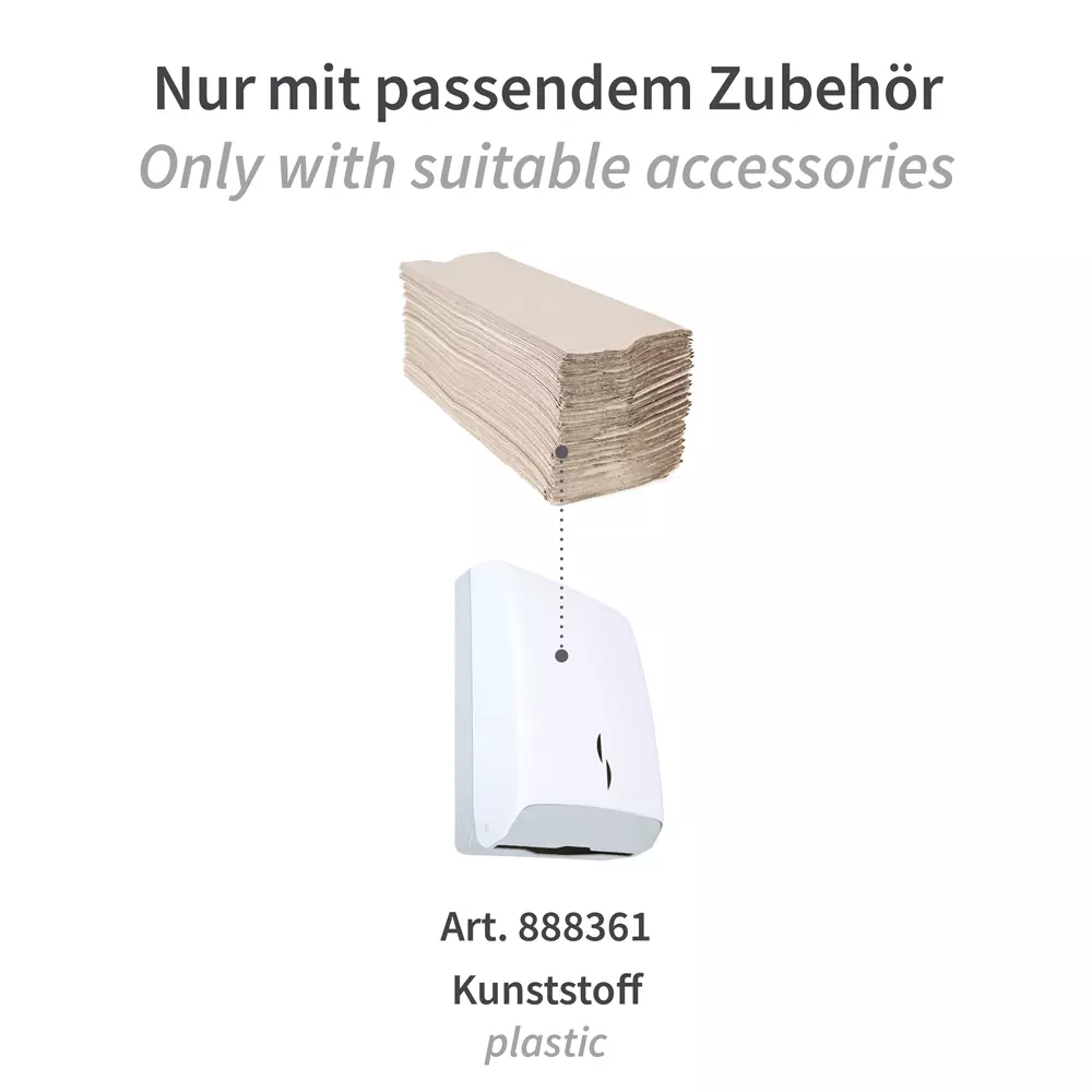 HygoClean 30400, Recycling-Papierhandtücher, 1-lagig, C-Falz, Natur, image 5