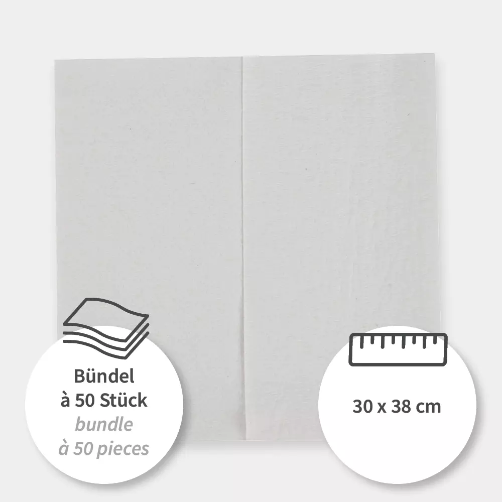 HygoClean 317512, Superwip Pleated Cellulose Wiping Cloths, White, image 3