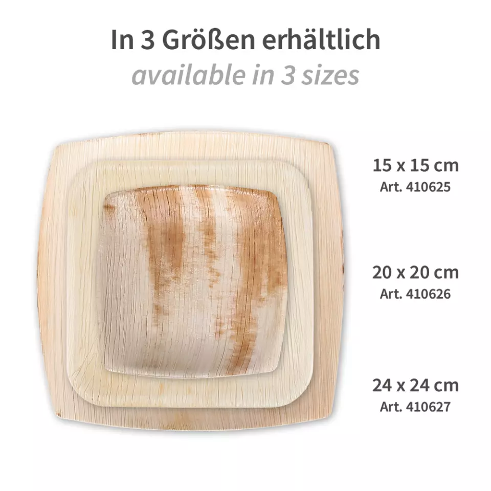 Franz Mensch 410627, Bio-Palmblatt-Teller, 240 x 240 mm, Quadratisch, image 7, gallery thumbnail