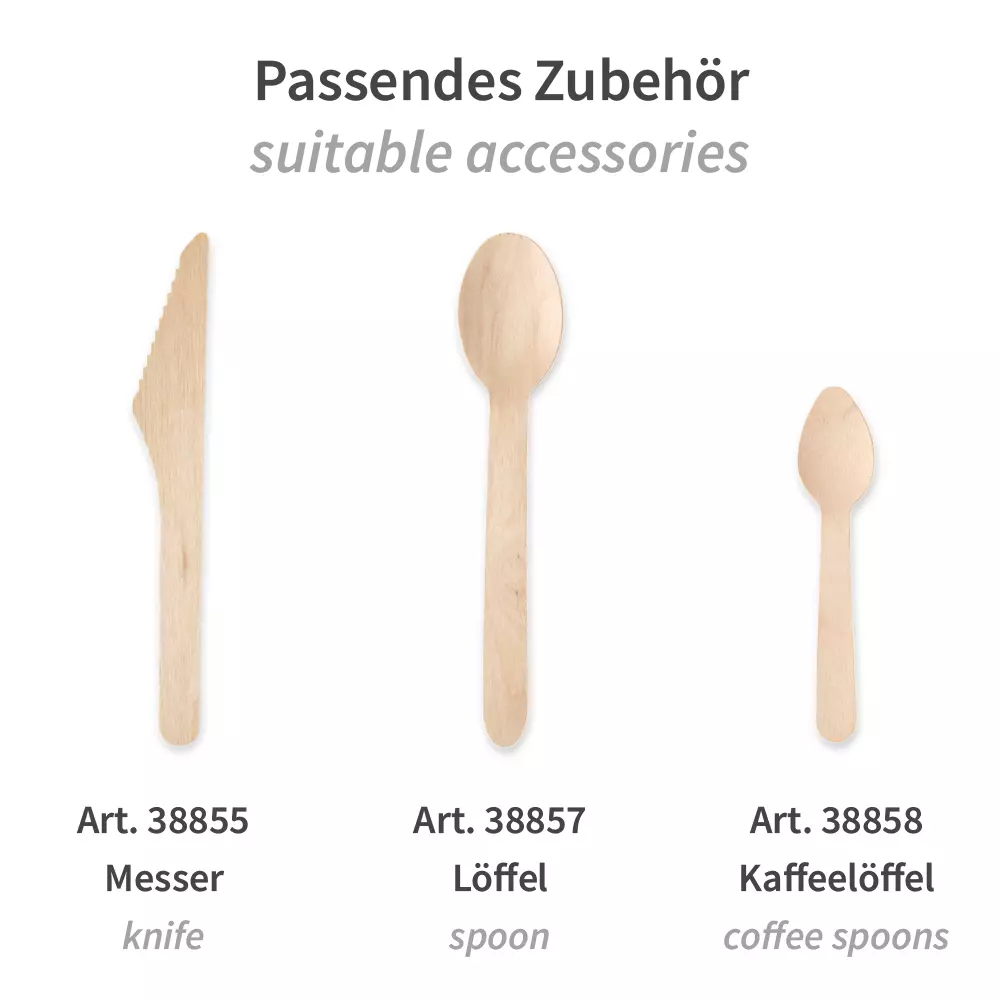 NATUREStar 38856, Organic Wood Forks, 160 mm, Dispenser Box, image 4