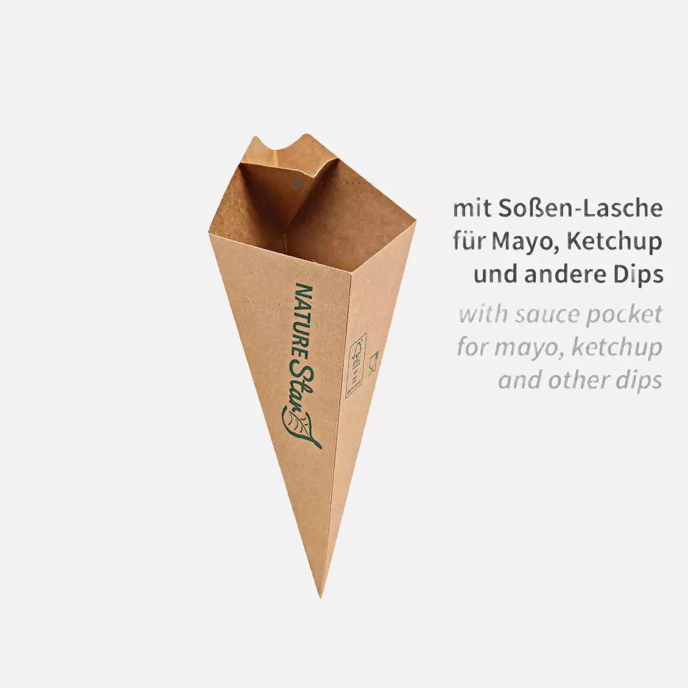 NATUREStar 417720, Organic Kraft Paper/PE Fry Bags, Ø 200 mm x 117, FSC®-mix, image 2