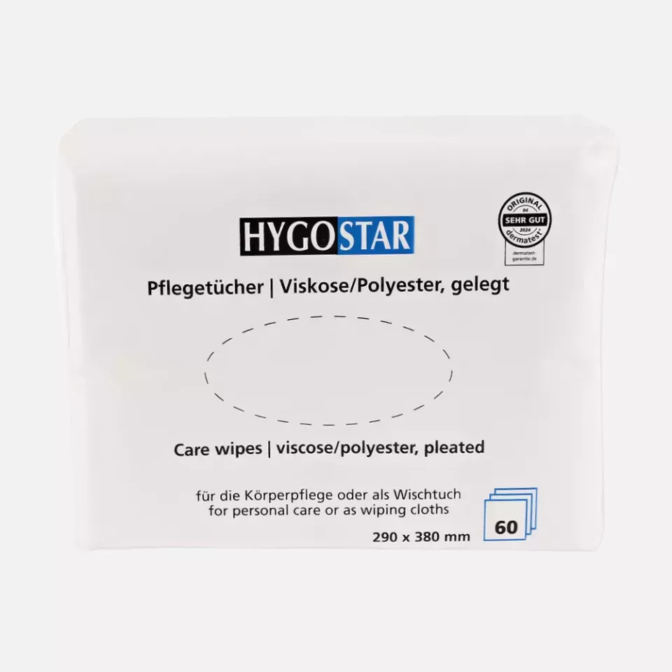 HygoStar 53621, Pleated Viscose/Polyester Care Wipes, 29 x 38 cm, White, image 2, gallery thumbnail