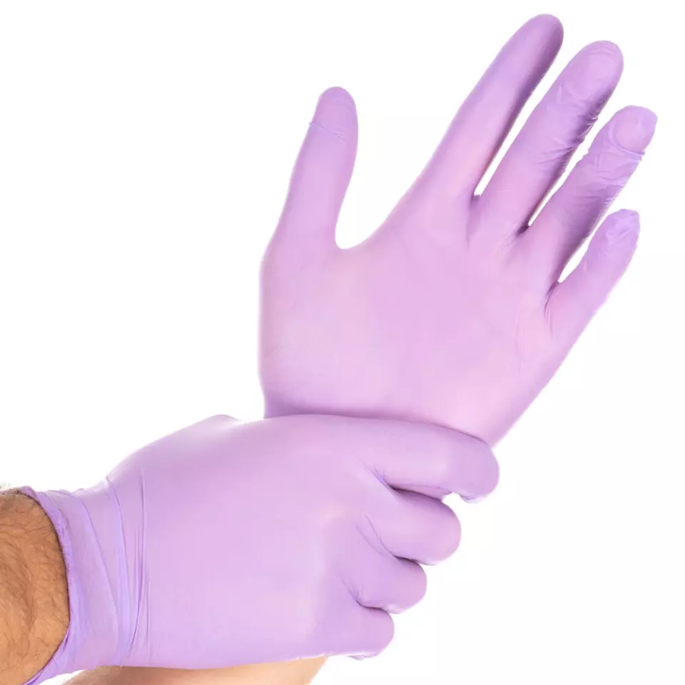HygoStar 26106, Safe Light Nitrile Gloves, Powder-Free