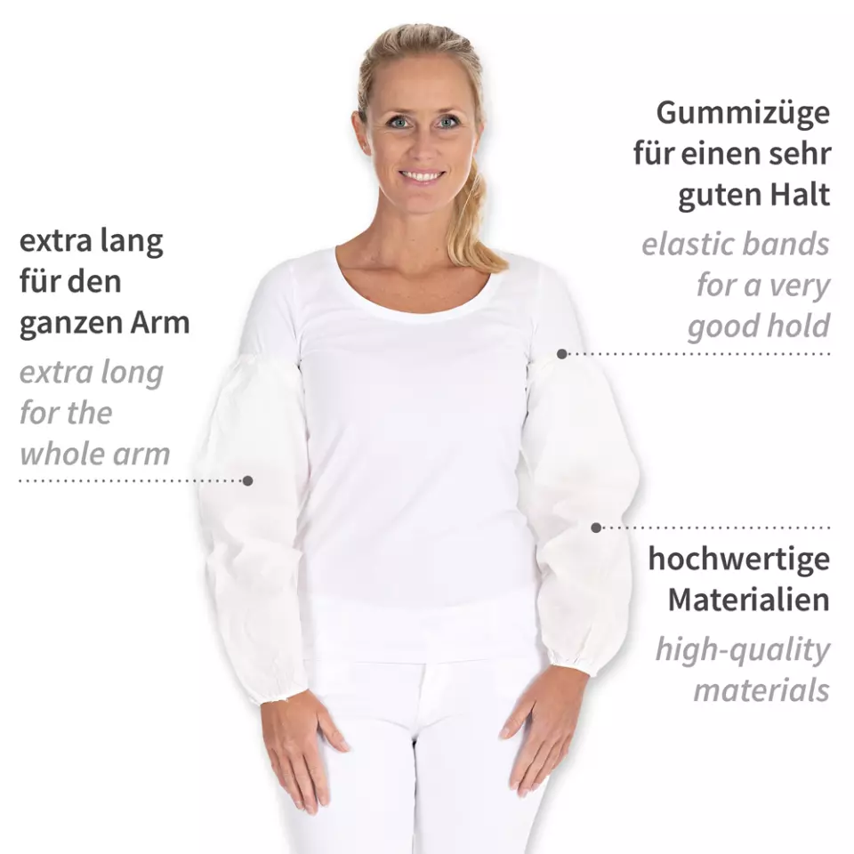 HygoStar 2830, Airlaid/PE Oversleeves, White, image 2, gallery thumbnail