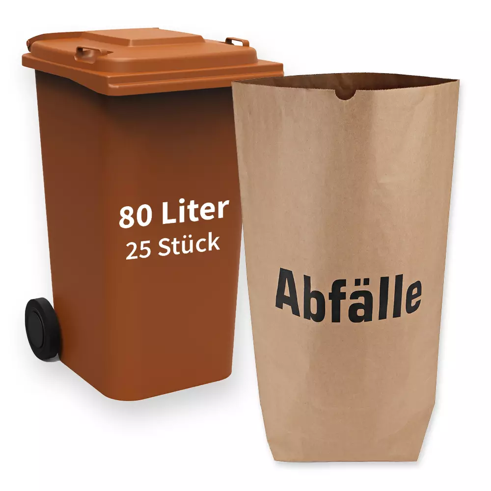 NATUREStar 35553, Organic Paper Garbage Bags, "Abfälle", image 1