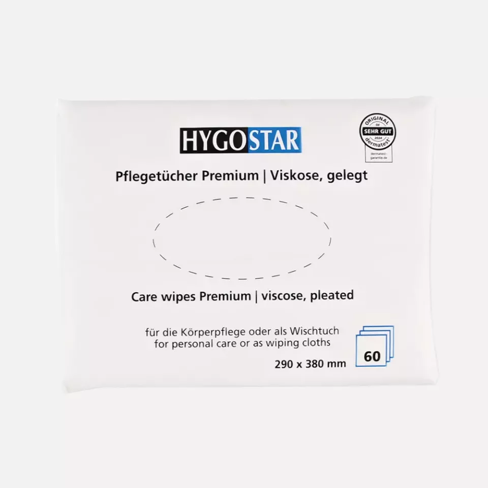 HygoStar 53620, Care Premium Pleated Viscose Wipes, 29 x 38 cm, White, image 2, gallery thumbnail