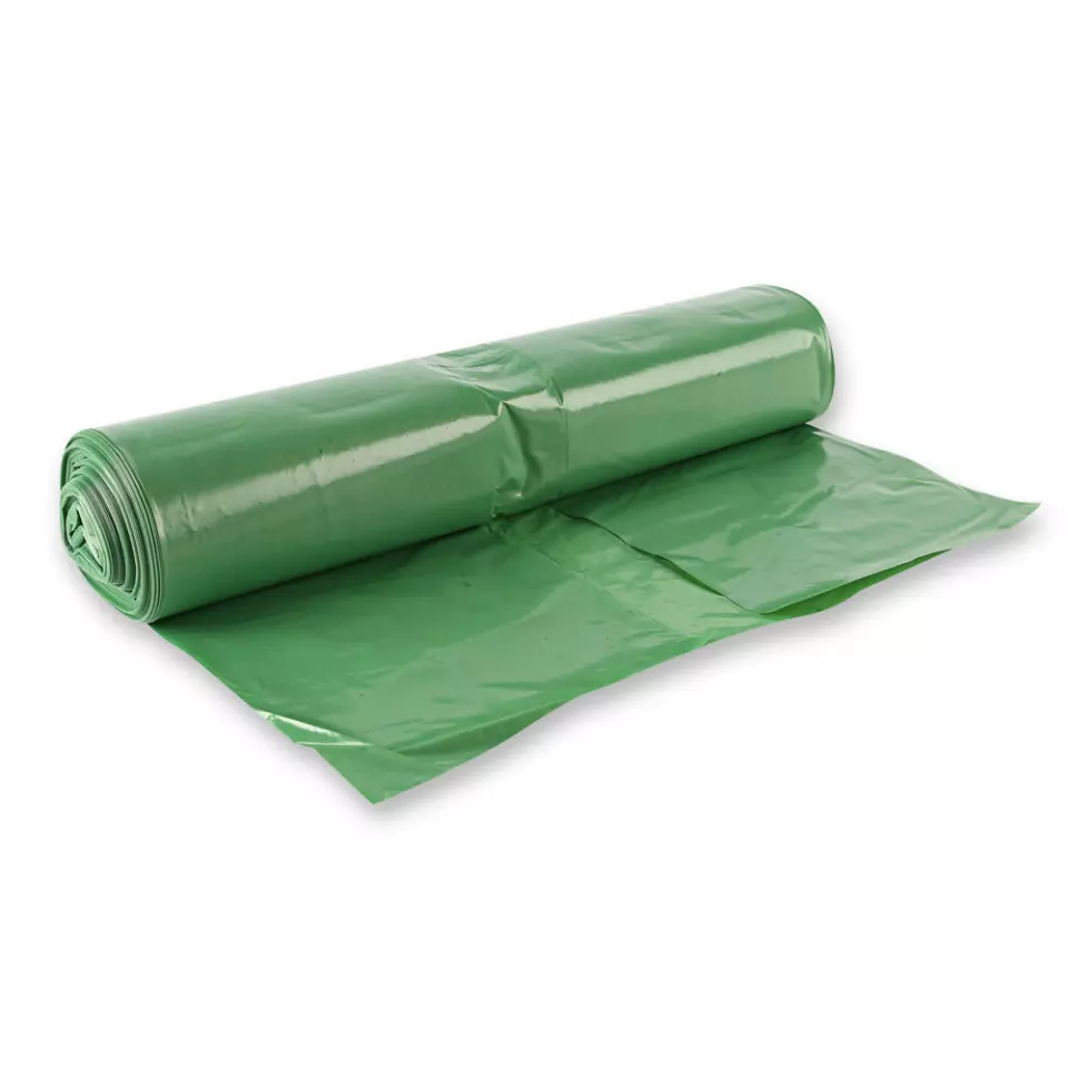 HygoClean 32557, Light LDPE Waste Bags, 120 l, Green, Roll, image 2, gallery thumbnail