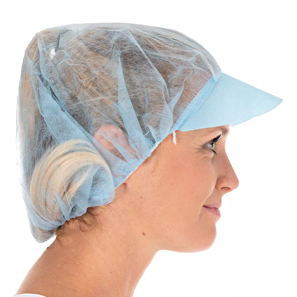 HygoNorm 12816, Light PP Peaked Bouffant Caps, ø 48 cm, Blue, image 3