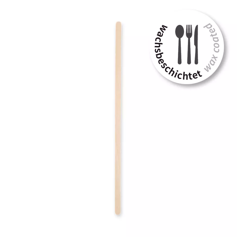 NATUREStar 388542, Organic Wood Stirrers, 155 mm, FSC® 100%, Wax Coated, image 1, gallery thumbnail