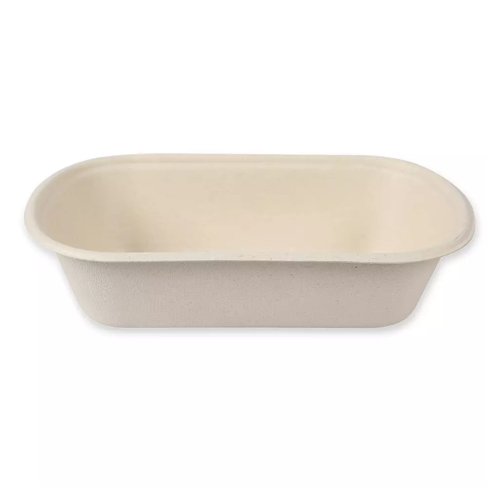 NATUREStar 411515, Organic Bagasse Snack Trays, 236 x 135 x 55 mm, 800 ml, Oval, image 3