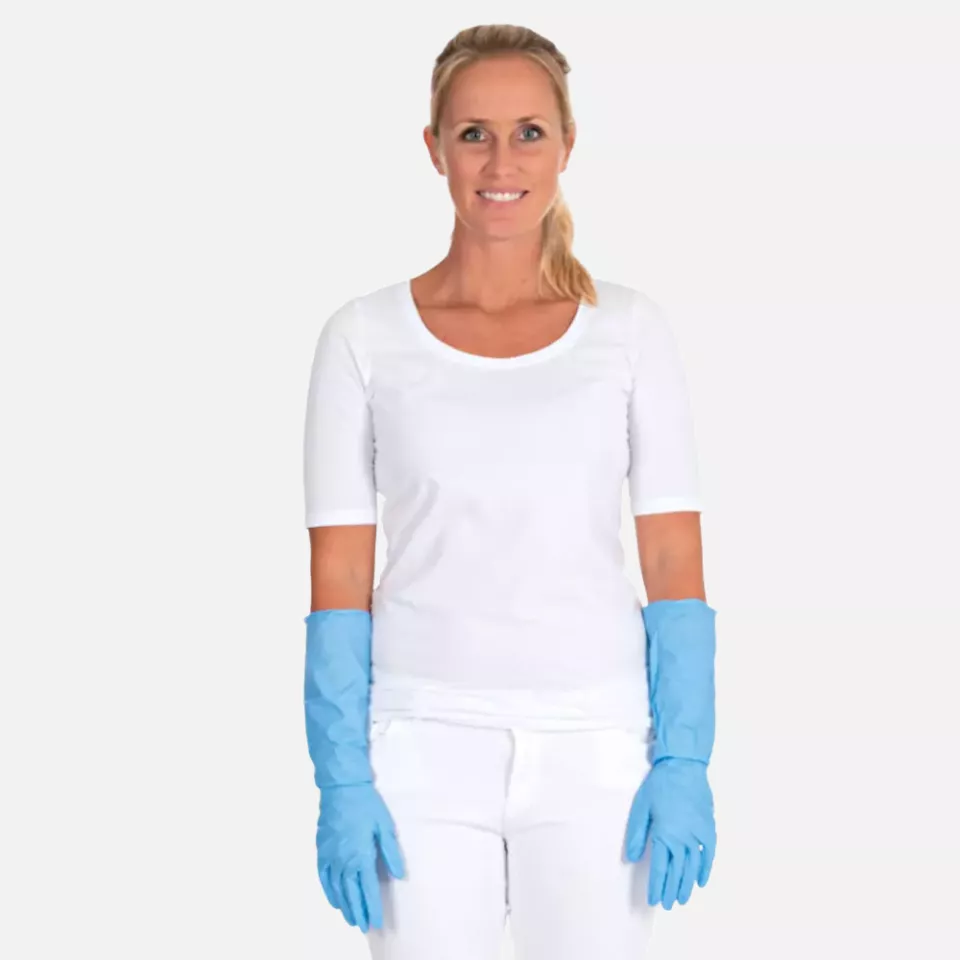 HygoStar 270031, Extra Safe Superlong Nitrile Gloves, Powder-free, image 2, gallery thumbnail