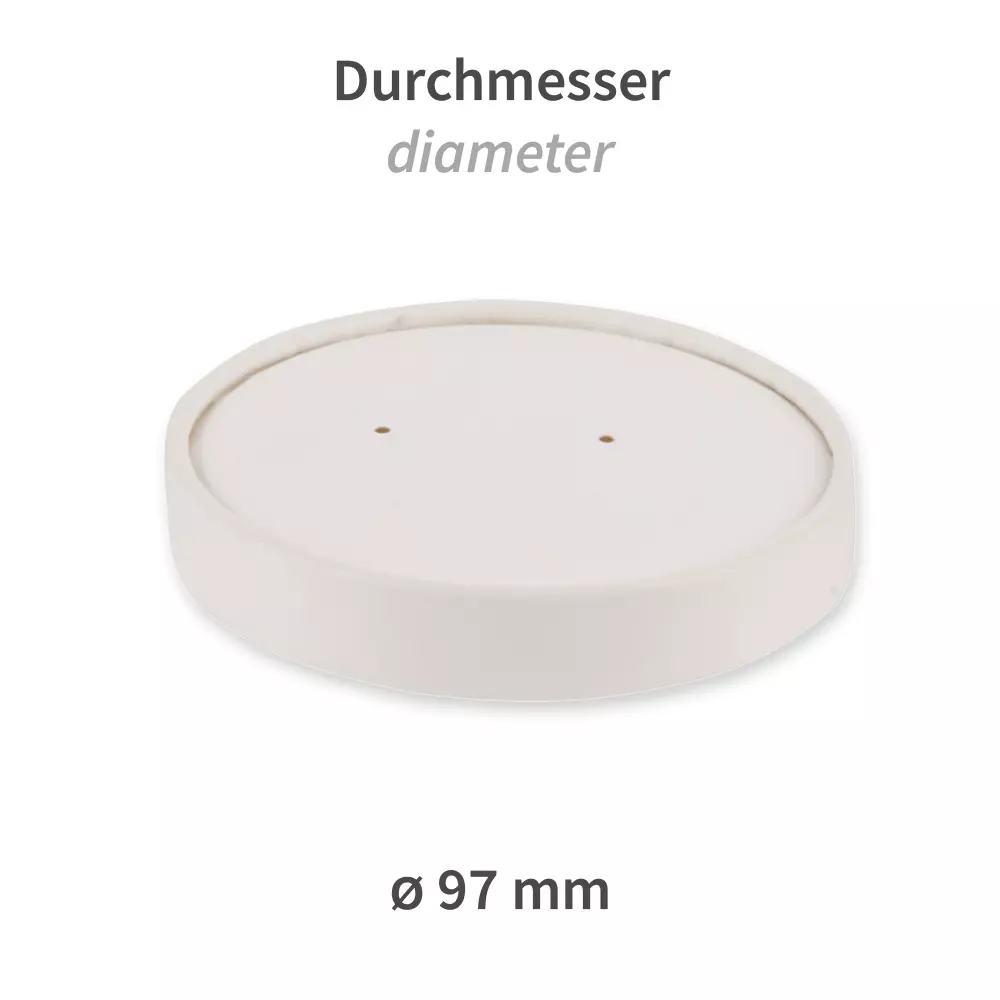 NATUREStar 418210, Organic Paperboard Lids for Soup Cups, ø 97 mm, image 2