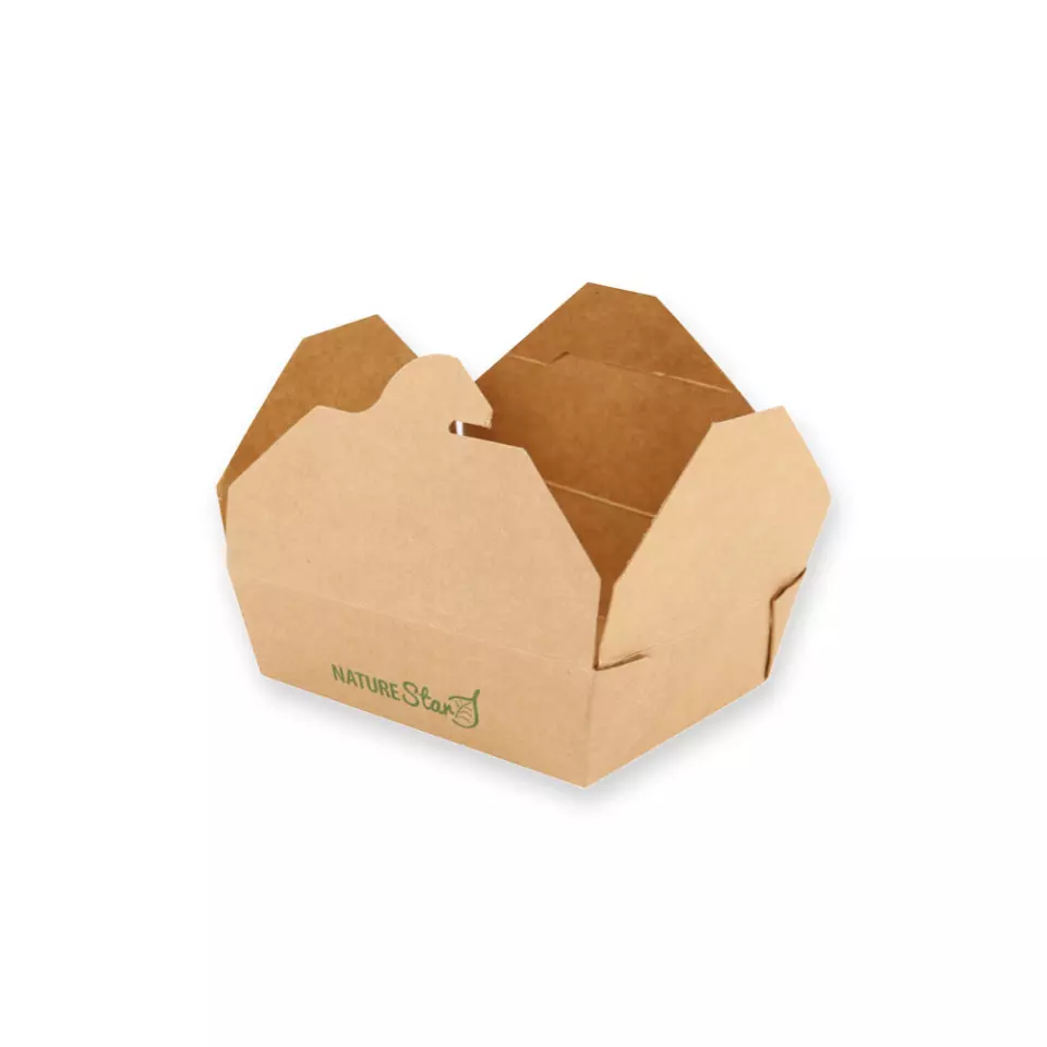 NATUREStar 417312, Menu Kraft Paper/PE Organic Food Boxes, 130 x 105 x 35 mm, FSC®-Mix, image 7, gallery thumbnail
