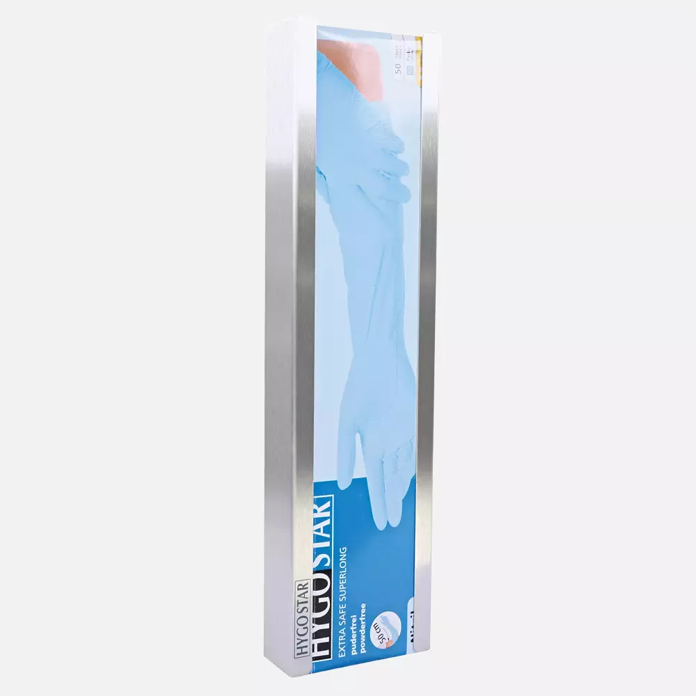 HygoStar 889414, Extra Safe Superlong Glove Dispenser, Stainless Steel, image 2