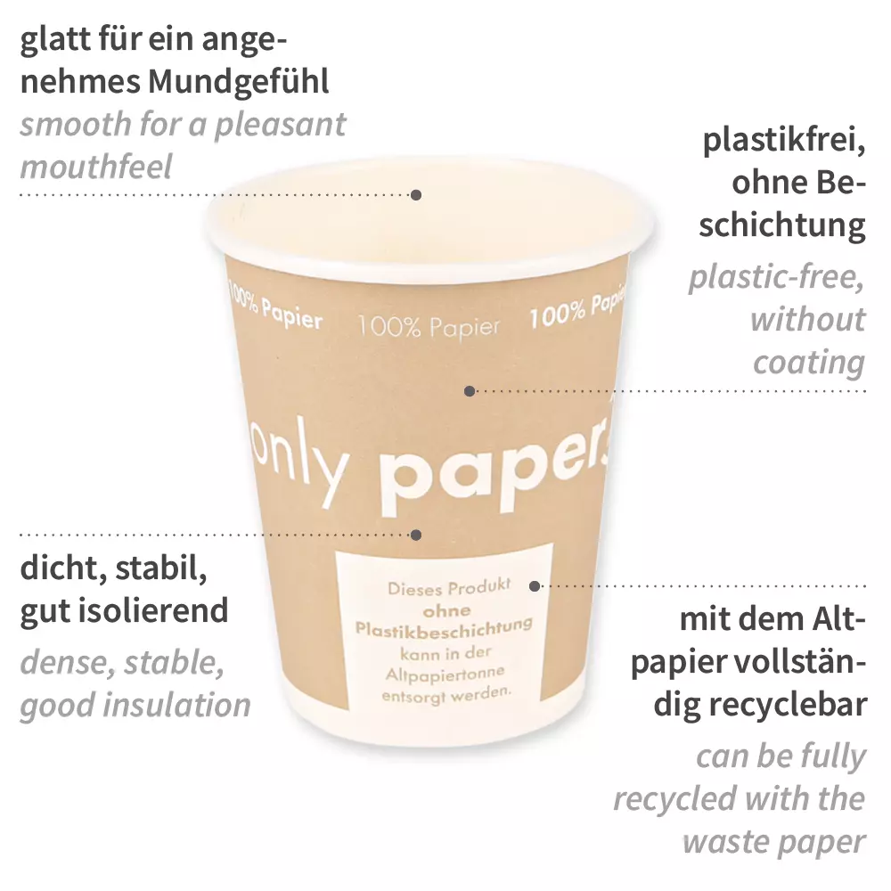 NATUREStar 403163, Organic Paperboard Coffee Cups, 400 ml / 16 oz, ø 90 mm, image 5