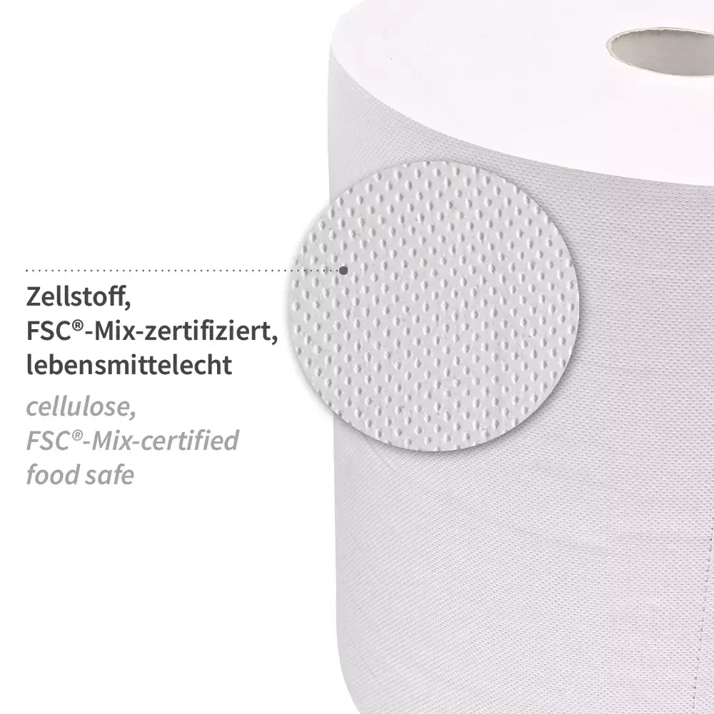 HygoClean 304411, Allfood 2-Ply Cleaning Papers, FSC®-Mix, White, image 2