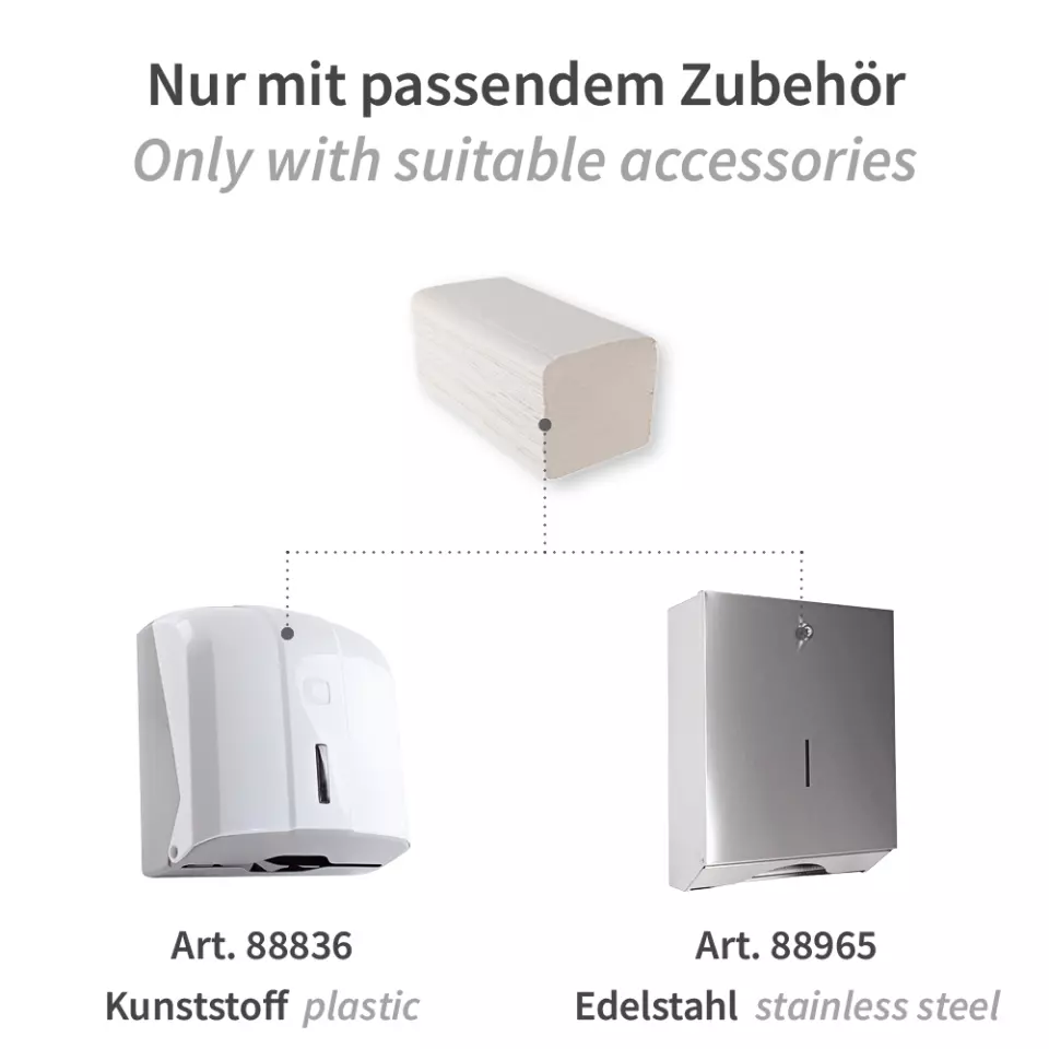 HygoClean 304029, 2-ply Recycled Paper Hand Towels, V/ZZ-fold, FSC®-Recycled, White, image 6, gallery thumbnail