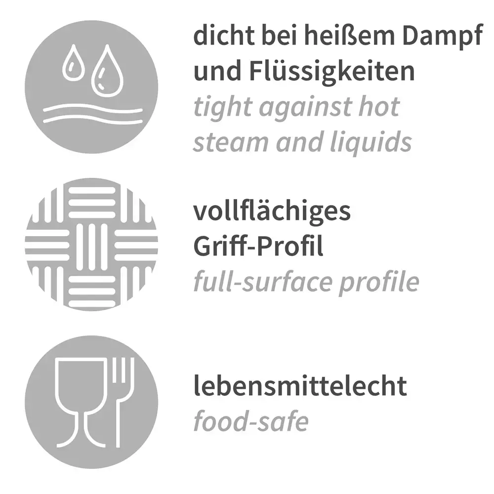 HygoStar 33216, Heatblocker Silicone Oven Gloves, 35 cm, Red, image 6