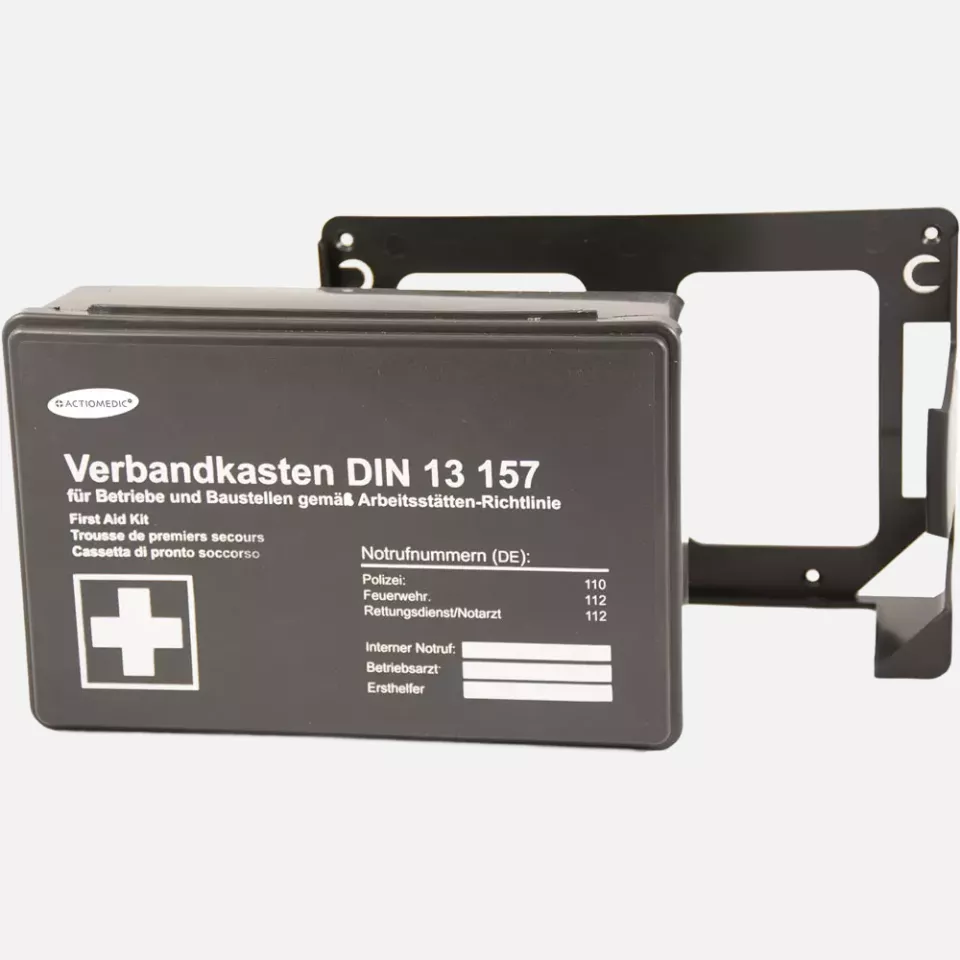 Franz Mensch 50030, First Aid Kit, Black, DIN 13157, image 1, gallery thumbnail