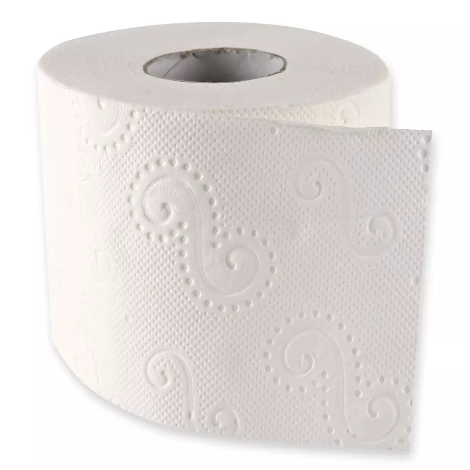 HygoClean 30423, 3-Ply Small Roll Cellulose Toilet Paper, White