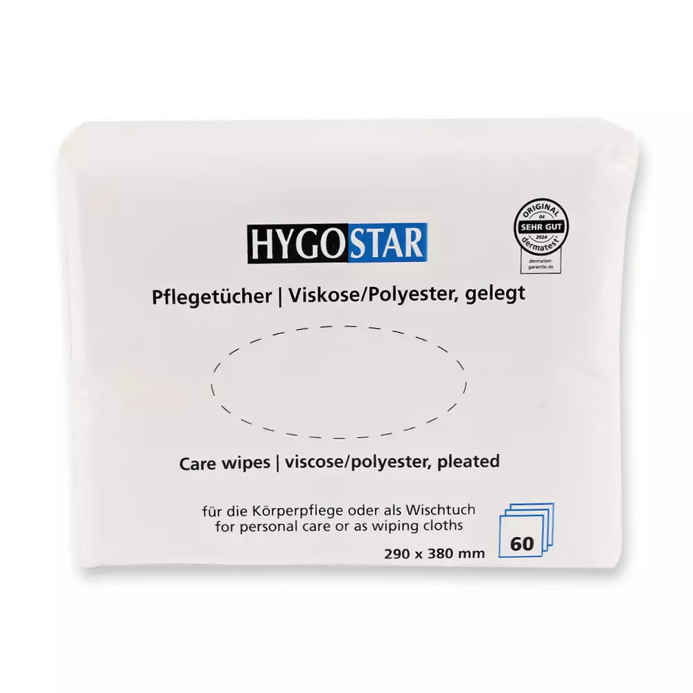 Hygostar 53621, Gefältelte Viskose/Polyester Pflegetücher, 29 x 38 cm, Weiß, image 2