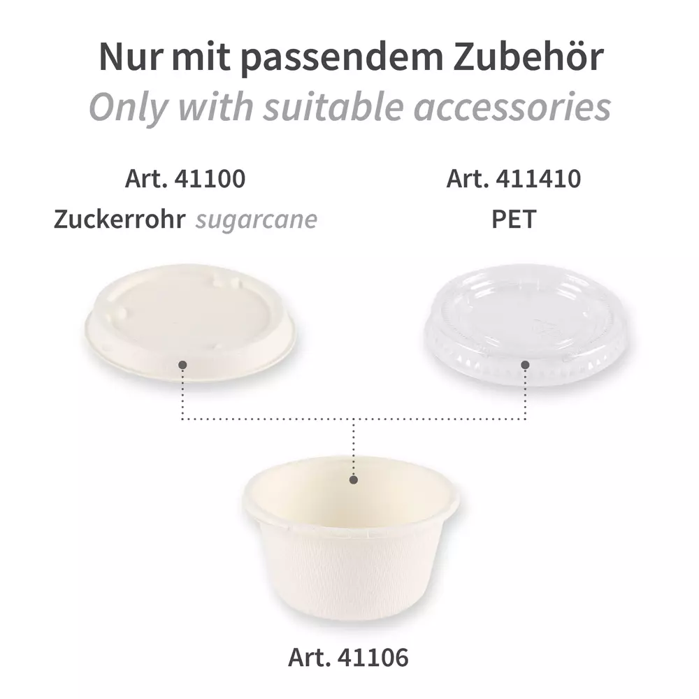 NATUREStar 41100, Organic Bagasse Lids for Dressing Cups, Ø 65 mm, image 4